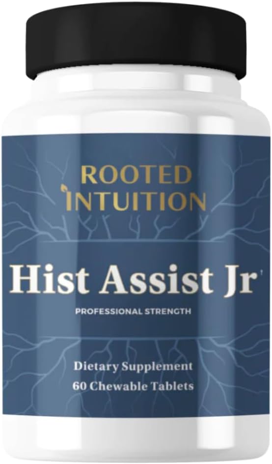 Hist Assist Jr Kids Chewable Seasonal Support with Quercetin, NAC, Bromelain & Vitamin C | Tasty Berry Flavor | Non-GMO, Gluten Free | 60 Chewable Tablets