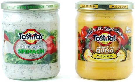Tostitos Dip for Chips, Set of 2, Choose from Tostitos Dips 2 Set Salsa Con Keso 2 Pieces Parallel Import Goods