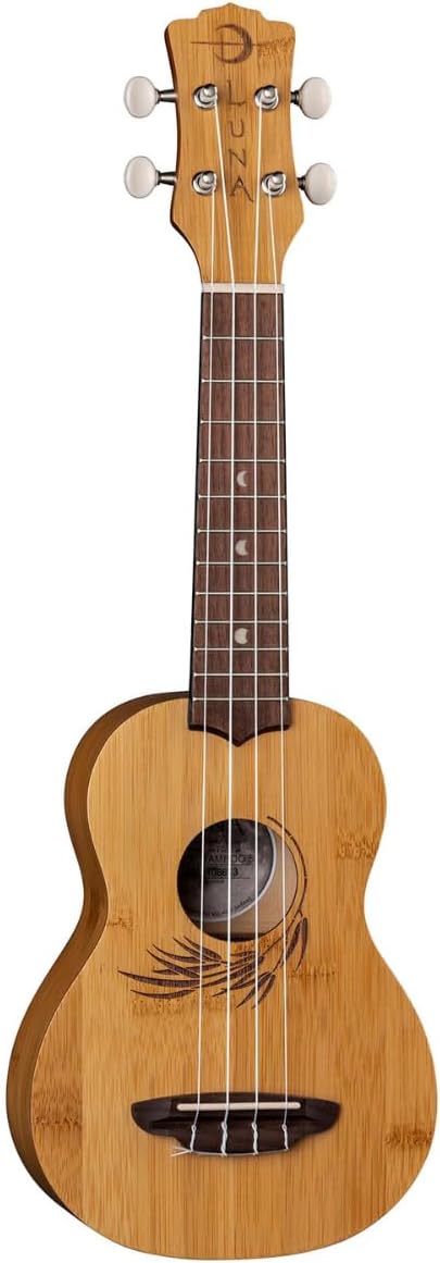 Luna Bamboo Soprano Ukulele with Gigbag