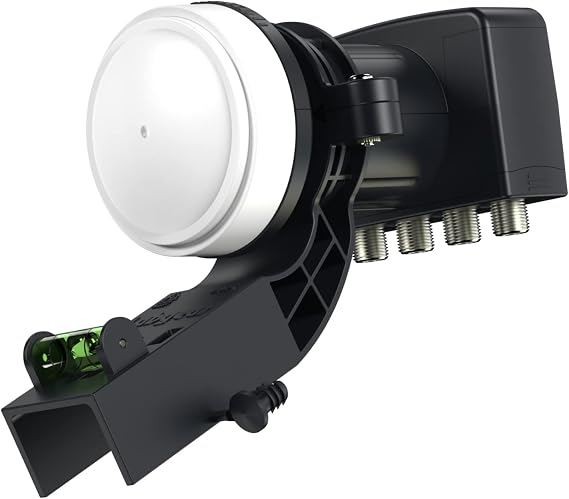 Labgear 4K Quad VK4L 4 Output HD for SKY HD/Freesat HD with Bracket, Black