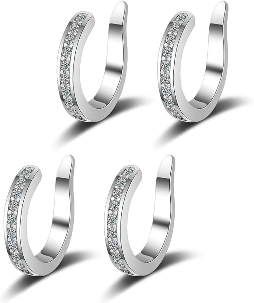 Ear Clips - 2025 New Ear Clip, Ear Corrector Clips, Adjustable Non Piercing Thin Chunky Pierceless Ears Cuff