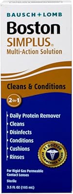 Bausch & Lomb Boston Simplus Multi Action Solution with Daily Protein Remover 3.5 oz Pack of 2