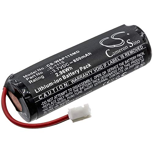 FITHOOD Battery Replacement for Woodpecker Dental Apex Locator Woodpex II LED-E Curing Light E-1115 800mAh3.7V