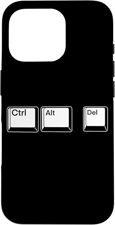 Ctrl Alt Del Keyboard Case for iPhone 16 Pro