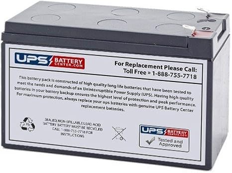 MHB MS7-12B F2 12V 7.2Ah Replacement Battery