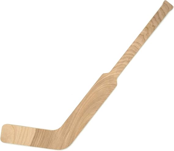hBARSCI Goalie Stick, Wood - Paintable, Stainable - Designed & Cut in The USA - at Home Series