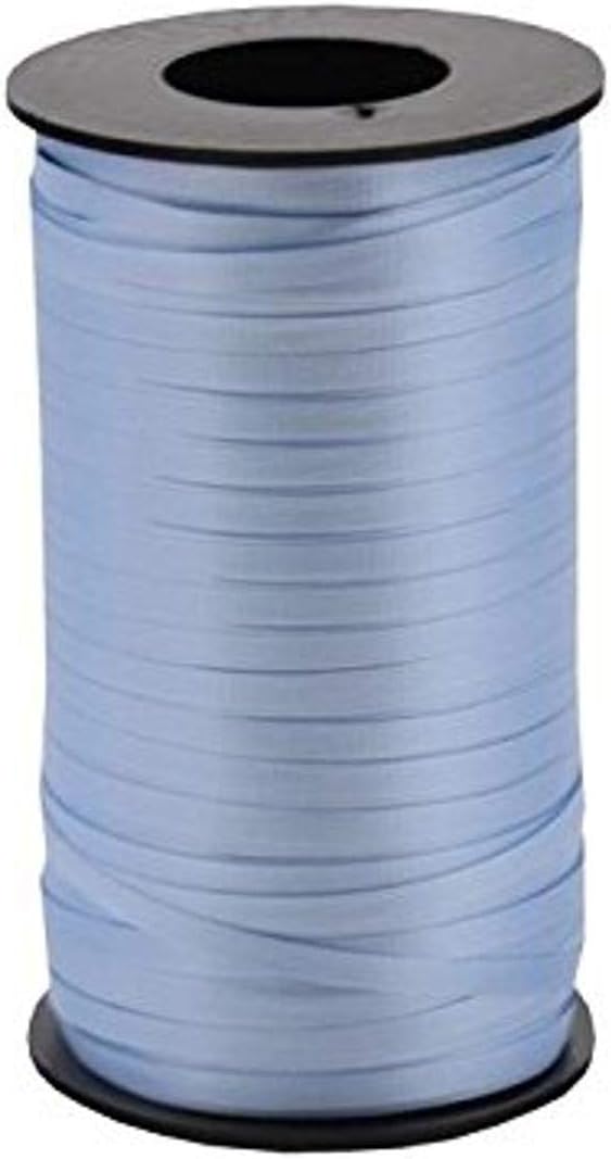 Berwick 1U 03 Offray Splendorette Uncrimped Curling Ribbon, 3/16" W X 500 yd, Blue