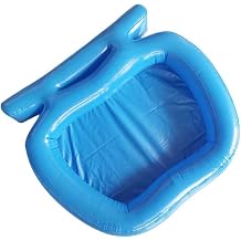 Inflatable Pool Foot Wash Basin – Compact PVC Footbath Tray for Cleaning Feet Before Entering Swimming Pools Ground or Above-Ground 58 X 52 X 9 Centimeter Blue