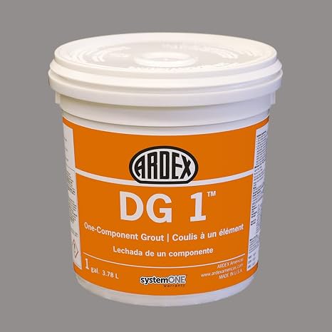 ARDEX DG 1, Ready to Use, Durable, Easy-to-Clean, Premixed Grout, Perfect for Wet Areas, 1 Gal, Battleship 43