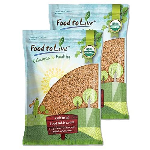 Food to Live Organic Hulled Barley, 20 Pounds Non-GMO, 100% Whole Grain, Kosher, Vegan, Bulk. For Home Brewing, Grinding. High in Fiber. For Chili, Hot Cereal, Salads, Soup. Product of the USA