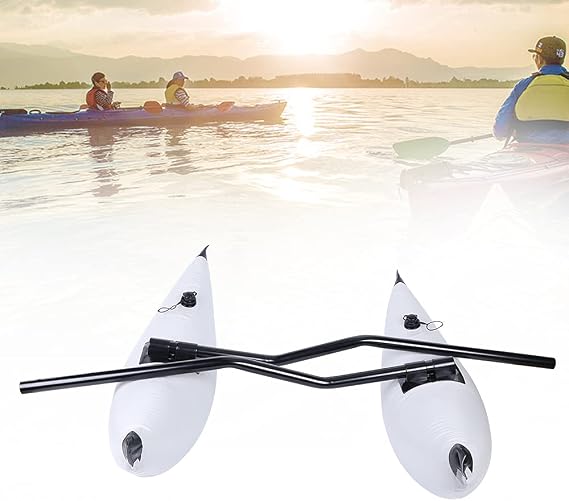 Kayak PVC Inflatable Outrigger Float with Sidekick Arms Rod Kayak Boat Fishing Standing Float Stabilizer System Kit Water Float