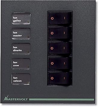 Mastervolt Modular Switchboard for 5 Breakers & Switches Panel Code B-2-AA