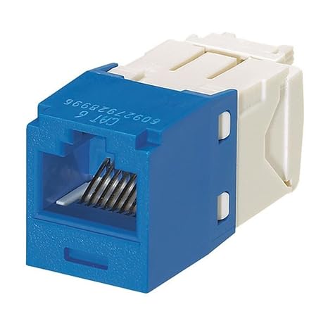 Panduit CJ688TGBU Category-6 8-Wire TG-Style Jack Module, Blue