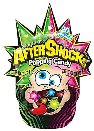 AfterShocks Popping Candy, 1.06 Ounce -- 18 per case.
