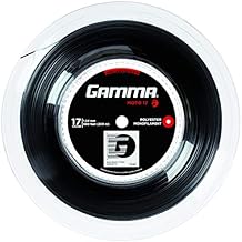 GAMMA Sports Moto Tennis Racket String, Polyester, Heptagonal Shape that Delivers Maximum Ball Bite, Spin, Power, Control, Tennis String Sets & Reels
