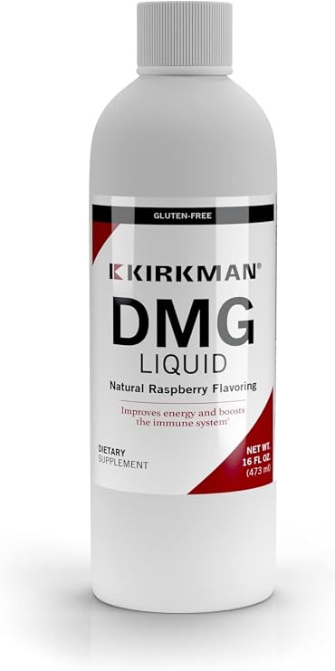 Kirkman DMG (Dimethylglycine) Liquid 480 ml16 oz Liquid Free of Common allergens GlutenCasein Free Tested for More Than 950 Environmental Contaminants