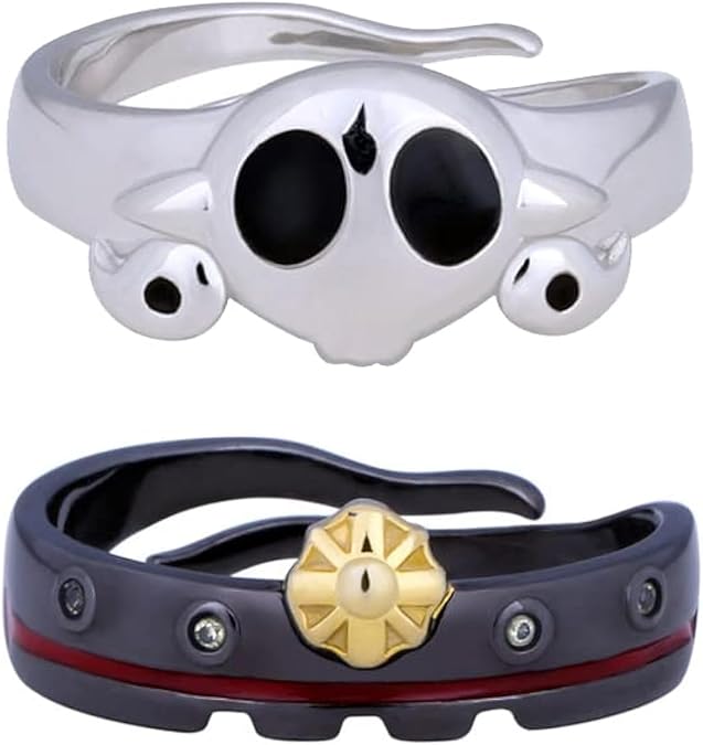 Anime Rings 2PCS - Cosplay Ring Male Female Couple Opening ring 925 Silver jewelry Rings