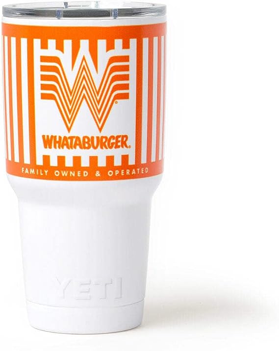 Whataburger Custom YETI Rambler Tumbler *SHIPPED DIRECT FROM