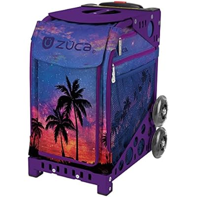 ZUCA Sport Island Life Rolling Bag with Purple Frame