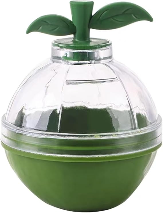 Ice Cube Tray 6Pcs Large Silicone Ice Mould Ice Ball Maker Ice Box Cocktail Use Sphere Round Ball Tray Mold DIY Ice Tray-6Pcs Green A-02