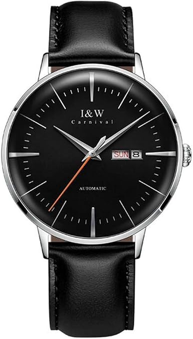 Mens Black Automatic Mechanical Watch
