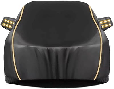 Car Cover for Kia Picanto 2018-2025, Anti-Scratch and Windproof Winter Anti-Freeze Outdoor Protective Tarpaulin, Summer Waterproof Sun Full Cover with Zipper and Safety Lock