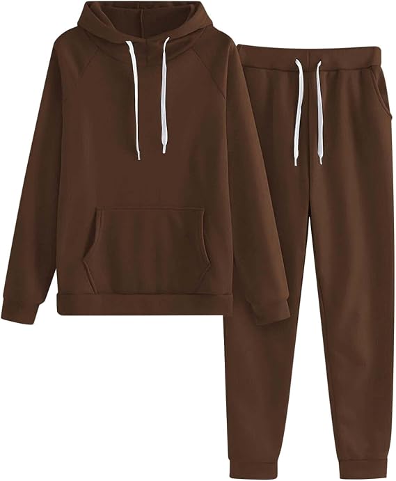 Womens Track Suits 2 Piece Set Joggers Outfits Lounge Hoodie Sweatsuit Plus Size Fall Fashion Clothes Pants Tracksuit