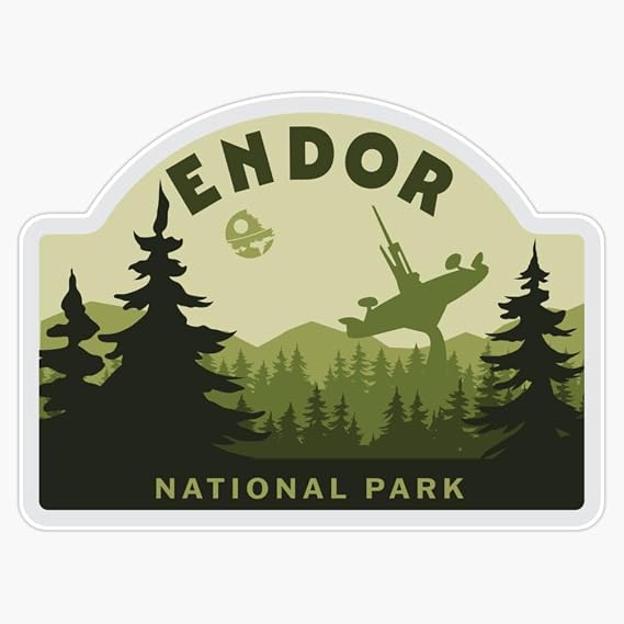 Endor National Park Sticker Bumper Sticker Vinyl Decal 5"