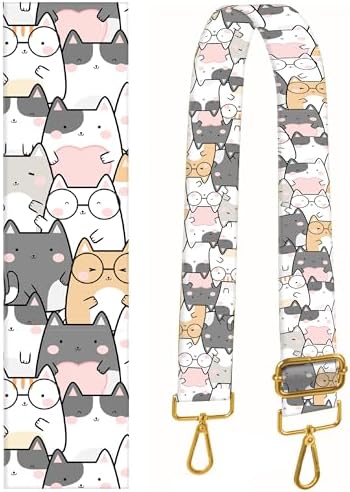 Purse Strap Replacement Crossbody 2 Wide Shoulder Strap, Cute Handbag Strap Bag Strap Replacement Belts Adjustable