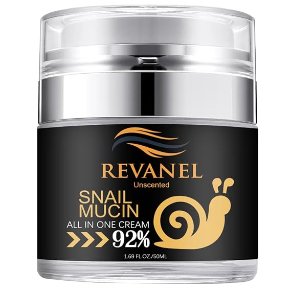 Snail Mucin 92% All-in-One Repairing Cream - Ultimate Hydrating & Healing Moisturizer, Korean Skincare, Facial Cream, Anti-Aging, Soothing, 50ml (1.69 oz (pack of 1), Unscented)