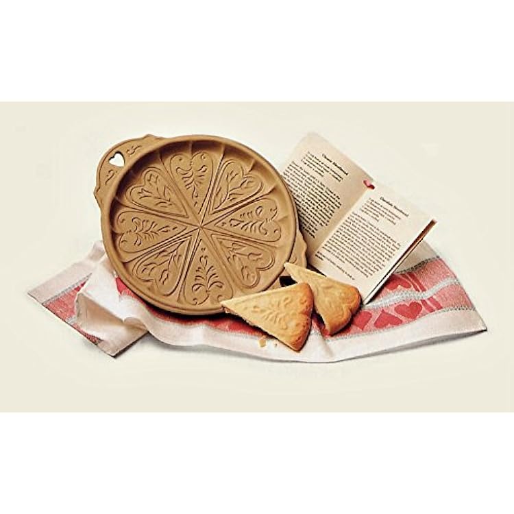 Brown Bag Designs Shortbread Cookie Pan - Hearts and Flowers
