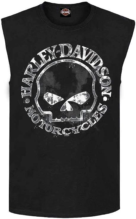 Harley-Davidson Men's Willie G Skull Muscle Tank Top, Black T-Shirt 30296644
