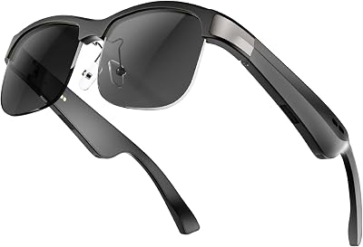 Smart Glasses, Bluetooth Sunglasses for Women Men, Open Mic & Speakers, Voice Assistant, UV Protection Sunglasses