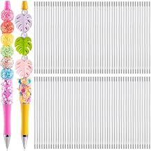 100 Pcs Rust-Resistance Stainless Steel Pen Extenders for Beadable Pens, Beadable Pen Extender Rods, Metal Blank Bars for Beadable Pens (3.81 Inches)