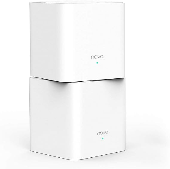 Tenda Nova MW3(2'li Paket) AC1200 Dual Band Mesh WiFi Sistemi 200㎡'ye Kadar Kapsama, Uygulama Kontrolü, Kolay Kurulum