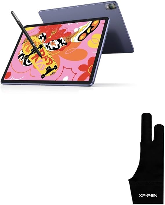 Magic Drawing Pad 12.2 Inch Standalone Drawing Tablet No Computer Needed with 16384 Pressure Levels & XPPen Artist Drawing Glove 2-Fingers Glove for Graphics Drawing Tablet