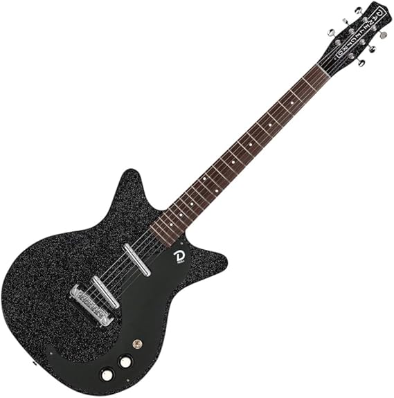 Danelectro Blackout 59 Electric Guitar - Black Metal Flake
