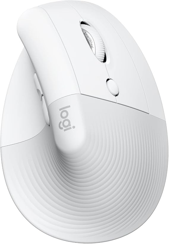 Logitech Lift for Mac Vertical Ergonomic Wireless Mouse - Off White
