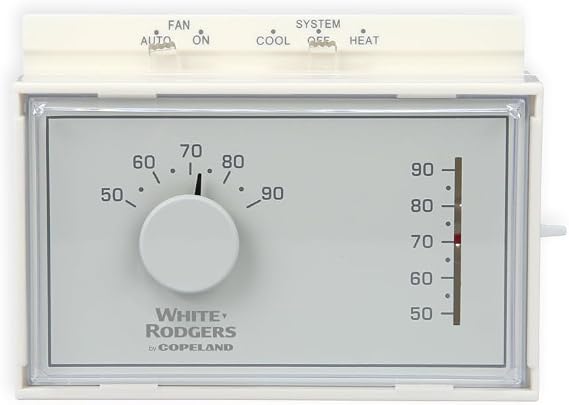 White-Rodgers Mercury-Free Mechanical Thermostat, 1F56N-444