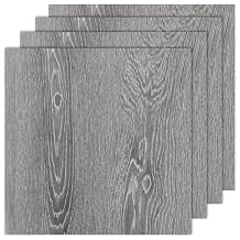 AKOLAFE 40 Sheet Vinyl Flooring 12 x 12 Peel and Stick Floor Tile Waterproof Clearance Vinyl Floor Tiles Wood Grey Self Adhesive Floor Tiles Sticky Laminate Flooring for Bathroom Kitchen Basement RV