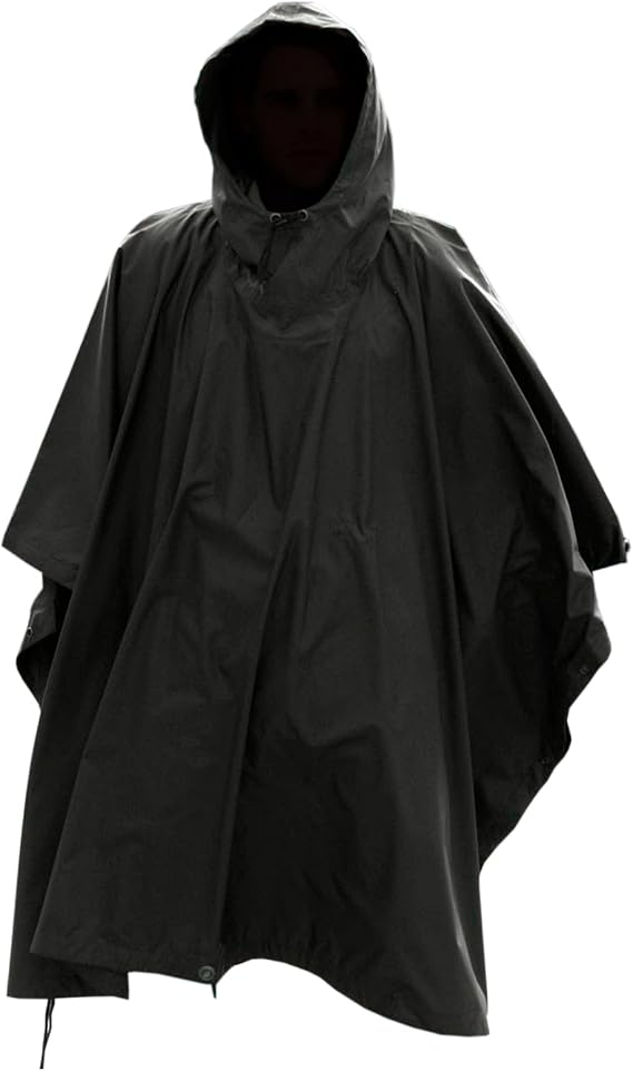 Mil-Tec US Style Waterproof Poncho Ripstop Hooded