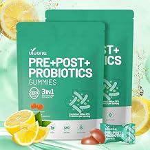VivoNu Probiotics for Digestive Health Gummies, 3 in 1 Intestinal Digestion, Contains 2 Billion CFU Probiotic, Zinc, Magnesium and Vitamin D3, Men's Probiotics for Women, Non GMO (120Gummy/2Pack)