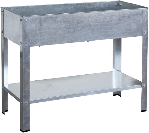 Buffalo Tools GEP: Galvanized Metal Elevated Garden Planter