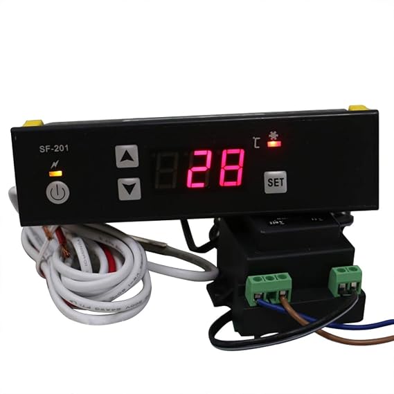 MXBAOHENG PC-201 Digital Temperature Controller Freezer Refrigerator Thermostat SF-201 (110V)