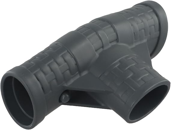 Pool T Connector P07082 Plastic Replacement Part For Coleman 16 Inch OD Pools 42 Or 48 Inch Deep Steel Round Ground Swimming Pool Equipment Accessory Dark Grey