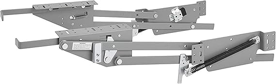 Rev-A-Shelf Heavy-Duty Stand Mixer Lift for Kitchen Base Cabinets, Zinc - Spring-Loaded Lifting System for Small Countertop Appliance Storage, Min Opening Width of 12", RAS-ML-HDCR