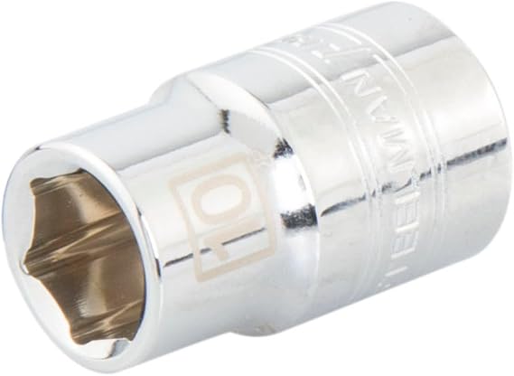 Steelman 6-Point 10mm Socket, 3/8-inch Drive, Heavy Duty Steel, Laser-Etched Size Markings, Chrome Finish