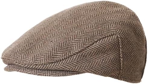 Vintage-Newsboy-Beret for Kids Cabbie-Hat Flat Tweed Pageboy Cap for Toddler-Girls-Boys Outdoor 4-9Y