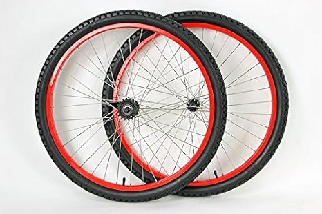 MANGO 26 inch Coaster Brake Wheel Set Beach Cruiser Bike Bicycle with Tires and Tubes!