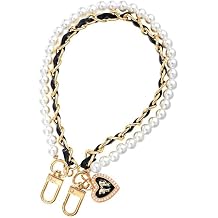1 PCS Classic Color Matching Girly Style Phone Wrist Strap Fixed Beads Pearl Lanyards for Phone Case